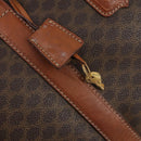 CELINE Macadam Canvas Boston Bag PVC Leather Brown Auth ki6048-10