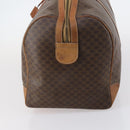 CELINE Macadam Canvas Boston Bag PVC Leather Brown Auth ki6048-3