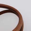 CELINE Macadam Canvas Boston Bag PVC Leather Brown Auth ki6048-8