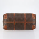 CELINE Macadam Canvas Boston Bag PVC Leather Brown Auth ki6048-5