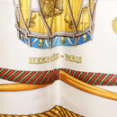 HERMES Carre 90 Scarf LES TAMBOURS Silk Red Auth ki6050-6