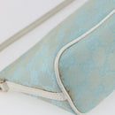 GUCCI GG Canvas Accessory Pouch Light Blue White Auth ki6051-13