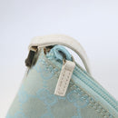 GUCCI GG Canvas Accessory Pouch Light Blue White Auth ki6051-15