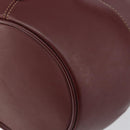 CARTIER Must Line Shoulder Bag Leather Bordeaux Auth ki6052-15