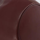 CARTIER Must Line Shoulder Bag Leather Bordeaux Auth ki6052-16