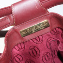 CARTIER Must Line Shoulder Bag Leather Bordeaux Auth ki6052-11