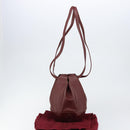 CARTIER Must Line Shoulder Bag Leather Bordeaux Auth ki6052-13