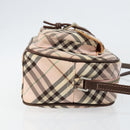 BURBERRY Nova Check Shoulder Bag Canvas Pink Brown Auth ki6053-3