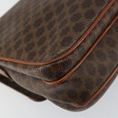 CELINE Macadam Canvas Shoulder Bag PVC Leather Brown Auth ki6056-13