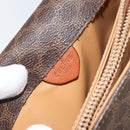 CELINE Macadam Canvas Shoulder Bag PVC Leather Brown Auth ki6056-16