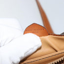 CELINE Macadam Canvas Shoulder Bag PVC Leather Brown Auth ki6056-23