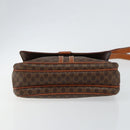 CELINE Macadam Canvas Shoulder Bag PVC Leather Brown Auth ki6056-9