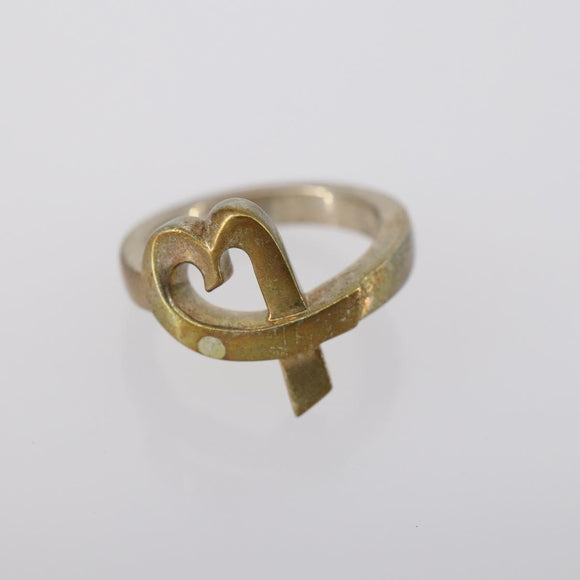 TIFFANY&Co. Heart Necklace Ring Ag925 3 Set Silver Auth ki6061