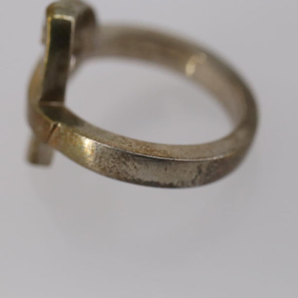 TIFFANY&Co. Heart Necklace Ring Ag925 3 Set Silver Auth ki6061