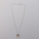 TIFFANY&Co. Heart Necklace Ring Ag925 3 Set Silver Auth ki6061-2