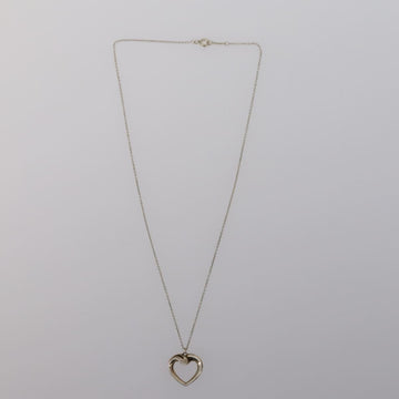 TIFFANY&Co. Heart Necklace Ring Ag925 3 Set Silver Auth ki6061 - 0