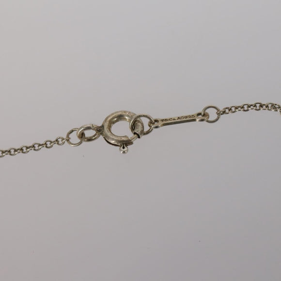 TIFFANY&Co. Heart Necklace Ring Ag925 3 Set Silver Auth ki6061