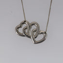 TIFFANY&Co. Heart Necklace Ring Ag925 3 Set Silver Auth ki6061-7