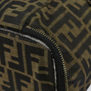 FENDI Zucca Canvas Vanity Hand Bag Brown Black Auth ki6064-15