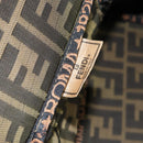 FENDI Zucca Canvas Vanity Hand Bag Brown Black Auth ki6064-12