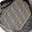 FENDI Zucca Canvas Vanity Hand Bag Brown Black Auth ki6064-11