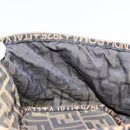 FENDI Zucca Canvas Vanity Hand Bag Brown Black Auth ki6064-18
