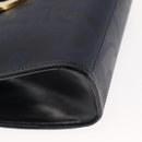 Christian Dior Trotter Canvas Shoulder Bag PVC Leather Navy Auth ki6068-10