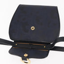 Christian Dior Trotter Canvas Shoulder Bag PVC Leather Navy Auth ki6068-15