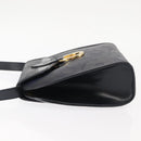 Christian Dior Trotter Canvas Shoulder Bag PVC Leather Navy Auth ki6068-5