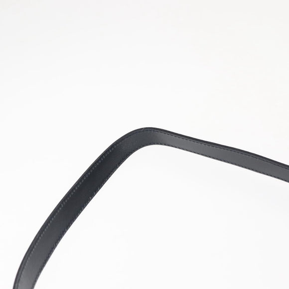 Christian Dior Trotter Canvas Shoulder Bag PVC Leather Navy Auth ki6068