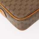 GUCCI Micro GG Canvas Shoulder Bag PVC Leather Beige Auth ki6069-15