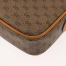 GUCCI Micro GG Canvas Shoulder Bag PVC Leather Beige Auth ki6069-16