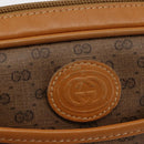 GUCCI Micro GG Canvas Shoulder Bag PVC Leather Beige Auth ki6069-17