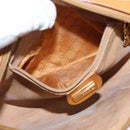 GUCCI Micro GG Canvas Shoulder Bag PVC Leather Beige Auth ki6069-21