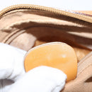 GUCCI Micro GG Canvas Shoulder Bag PVC Leather Beige Auth ki6069-12