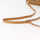 GUCCI Micro GG Canvas Shoulder Bag PVC Leather Beige Auth ki6069-7