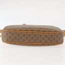 GUCCI Micro GG Canvas Shoulder Bag PVC Leather Beige Auth ki6069-5