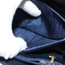 CELINE C Macadam Canvas Shoulder Bag Navy Auth ki6071-12