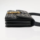 CELINE C Macadam Canvas Shoulder Bag Navy Auth ki6071-3