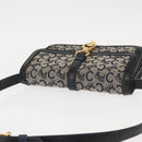 CELINE C Macadam Canvas Shoulder Bag Navy Auth ki6071-6