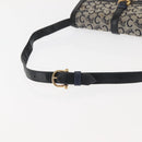CELINE C Macadam Canvas Shoulder Bag Navy Auth ki6071-7