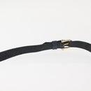 CELINE C Macadam Canvas Shoulder Bag Navy Auth ki6071-8