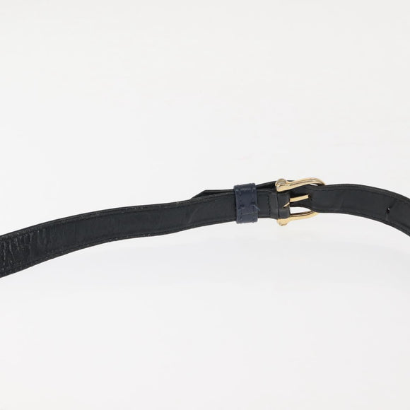 CELINE C Macadam Canvas Shoulder Bag Navy Auth ki6071