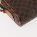CELINE Macadam Canvas Shoulder Bag PVC Leather Brown Auth ki6072-12