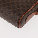 CELINE Macadam Canvas Shoulder Bag PVC Leather Brown Auth ki6072-13
