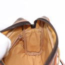 CELINE Macadam Canvas Shoulder Bag PVC Leather Brown Auth ki6072-18