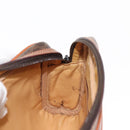 CELINE Macadam Canvas Shoulder Bag PVC Leather Brown Auth ki6072-19