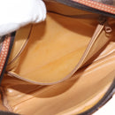 CELINE Macadam Canvas Shoulder Bag PVC Leather Brown Auth ki6072-20