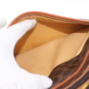 CELINE Macadam Canvas Shoulder Bag PVC Leather Brown Auth ki6072-21