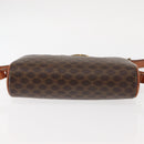 CELINE Macadam Canvas Shoulder Bag PVC Leather Brown Auth ki6072-9